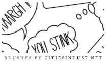 CitiesInDust.net / Bubble Words Brushes