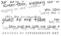CitiesInDust.net / Lyric Brushes