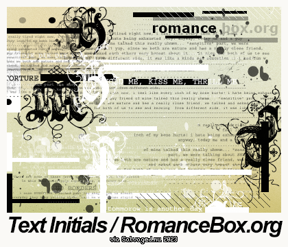 Text Initials - RomanceBox.org title=
