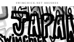 Bold Written Word (Brush 35) / SwimChick.net
