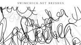 Scribbled Word (Brush 53) / SwimChick.net